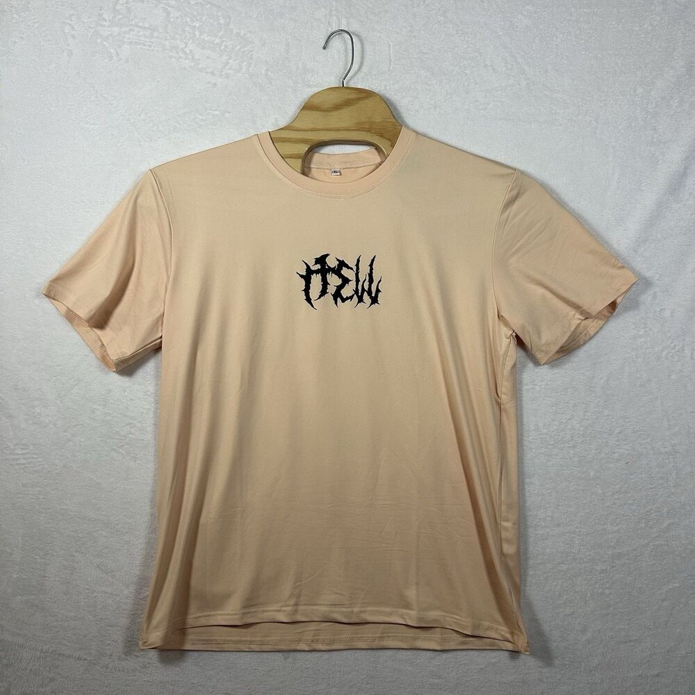 FRW‎ Graphic T-Shirt Peach Size XL 100% Polyester